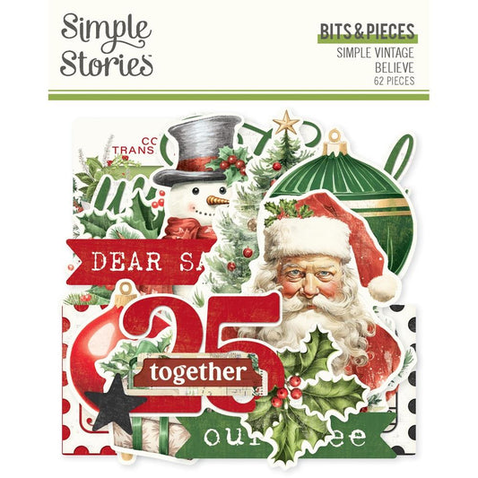 Simple Stories - Simple Vintage Believe - 25525 Bits & Pieces Die-Cuts: Elements