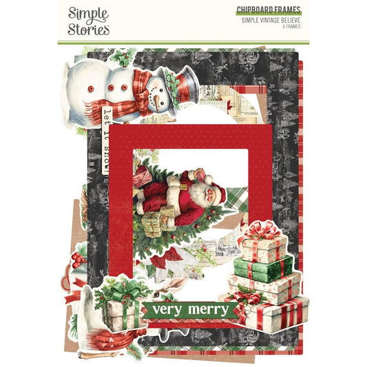 Simple Stories - Simple Vintage Believe - 25531 Chipboard Frames