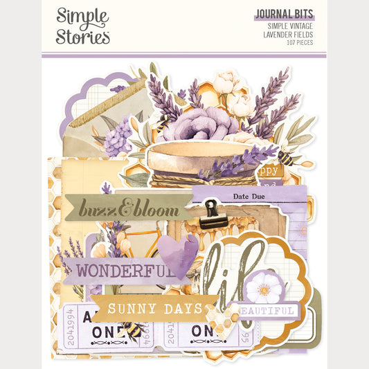 Simple Stories - 26428 Simple Vintage Lavender Fields Journal Bits & Pieces