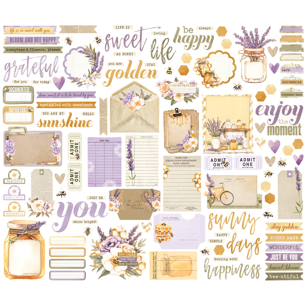 Simple Stories - 26428 Simple Vintage Lavender Fields Journal Bits & Pieces