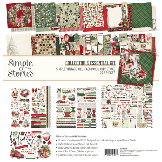 Simple Vintage Old-Fashioned Christmas Collectors Essentials Kit - 27601