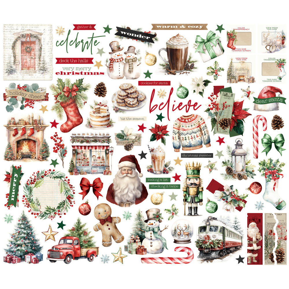 Simple Stories - Simple Vintage Old-Fashioned Christmas Bits & Pieces 27626