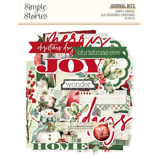 Simple Stories - Simple Vintage Old-Fashioned Christmas Journal Bits & Pieces 27627