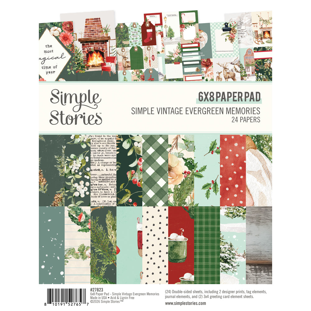 Simple Stories - Simple Vintage Evergreen Memories 6x8 Paper Pad 27823