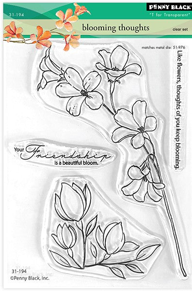 Penny Black - 31-194/51-976 Blooming Thoughts (stamps and die set)