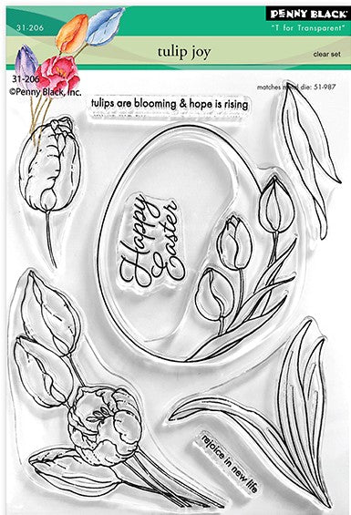 Penny Black - 31-206/51-987 Tulip Joy (stamp and die set)
