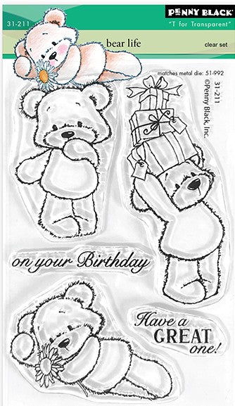 Penny Black - 31-211/51-992 Bear Life (stamp and die set)