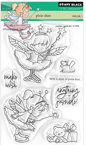 Penny Black - 31-216/51-994 Pixi Dust (stamp and die set)
