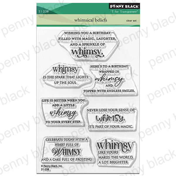 Penny Black - Whimsical Beliefs (stamp and die set 31-238 and 52-029)