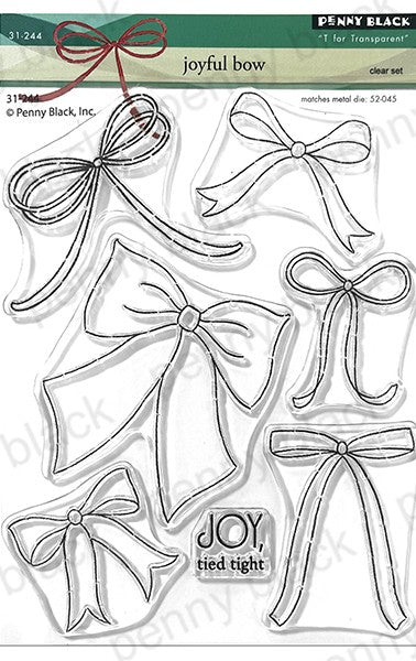 Penny Black - 31-244 / 52-045 Joyful Bow (stamp and die set)-
