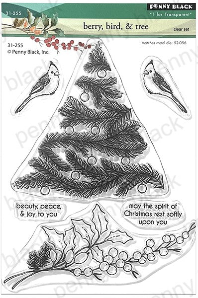 Penny Black - 31-255 / 52-056 Berry Bird & Tree (stamp and die set)-