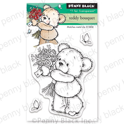 Penny Black - 31-024/51-804 Teddy Bouquet (stamp and die set)
