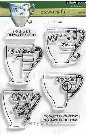 Penny Black -Brew-Tea-ful stamp & die set (31-063 and 51-823)…….