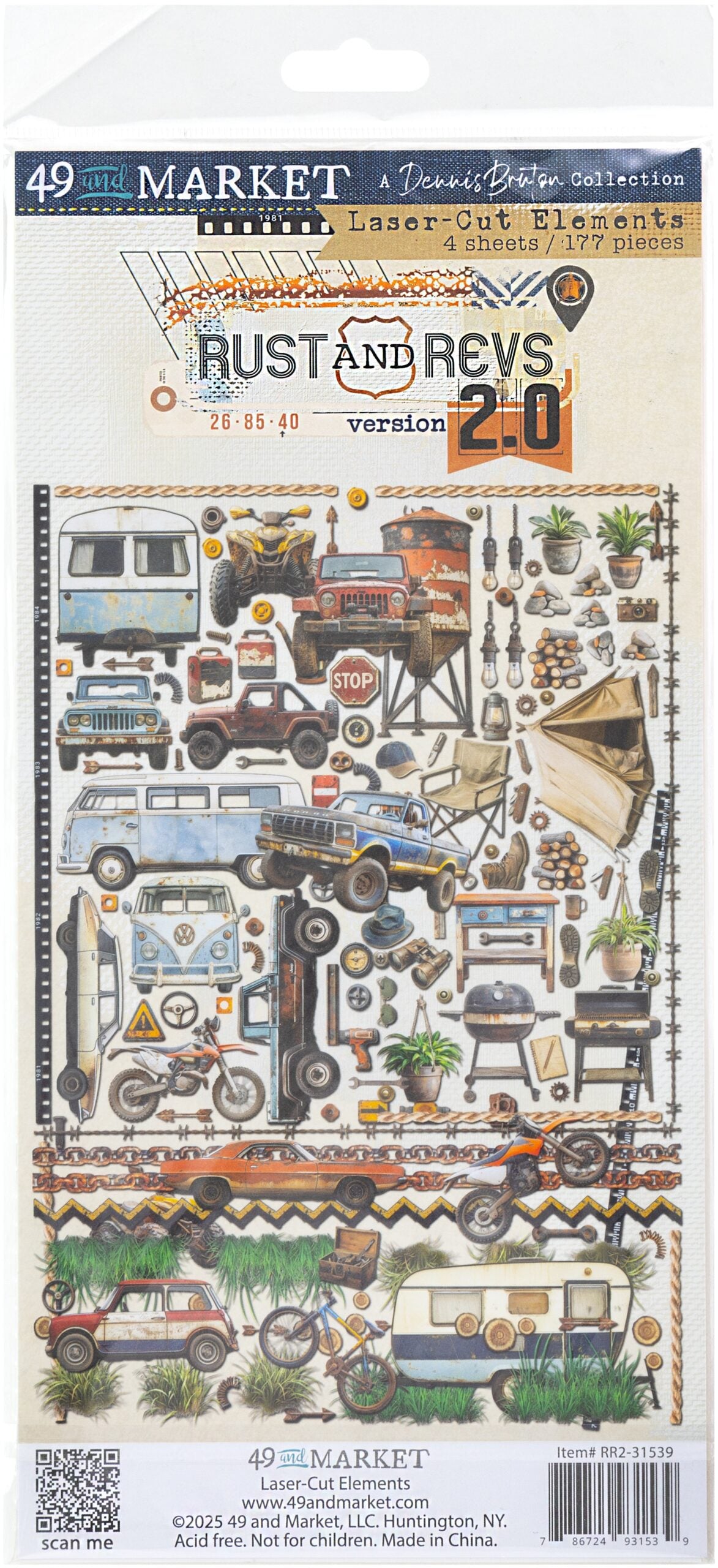 49 & Market - Rust & Revs 2 - Laser Cut Elements 31539