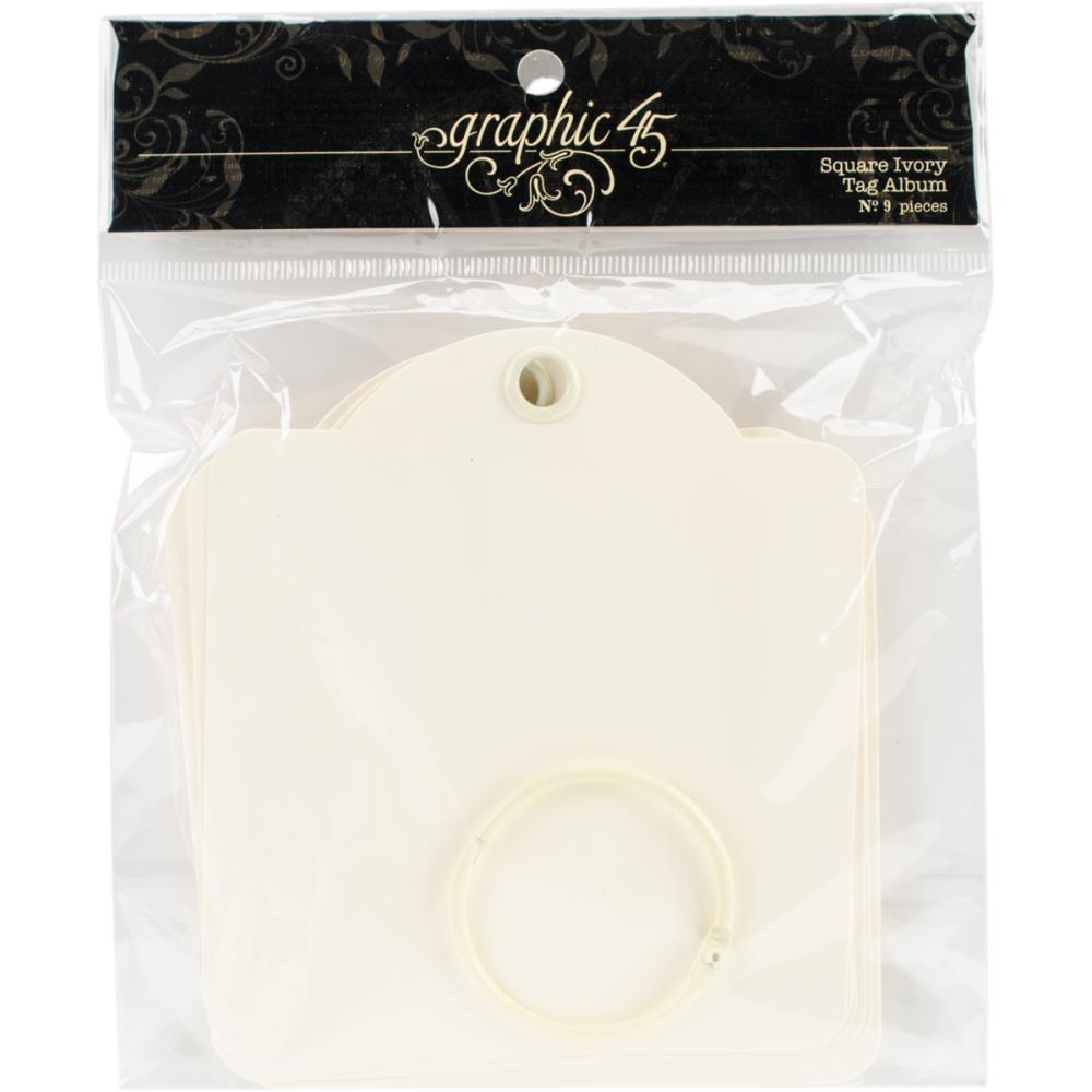 Graphic 45 Staples - Tag Album - Ivory 4501282