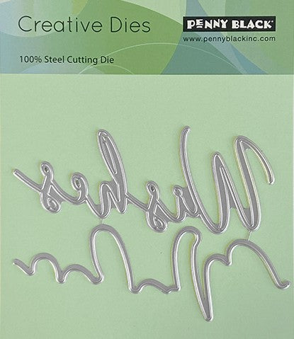 Penny Black - 51-961 Wishes Edger die - sold out