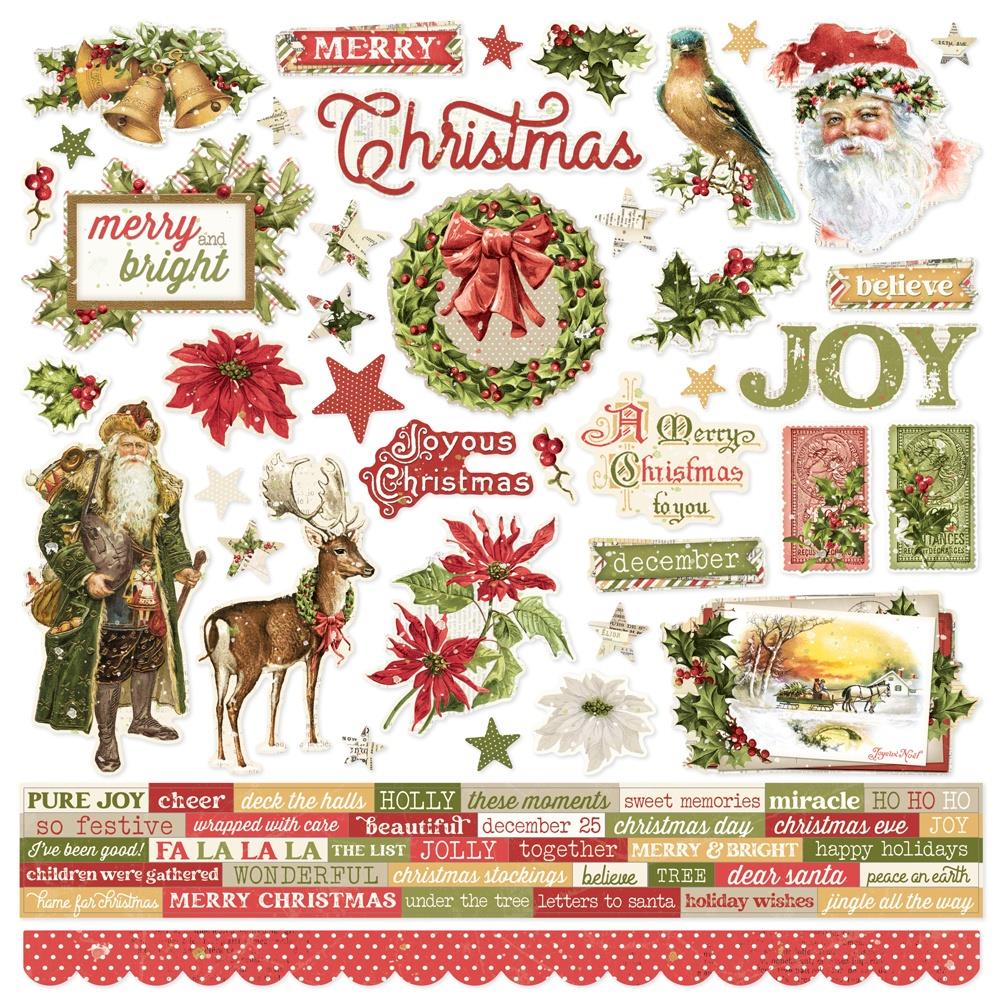 Simple Stories - Simple Vintage Yuletide - Yuletide Stickers 23202