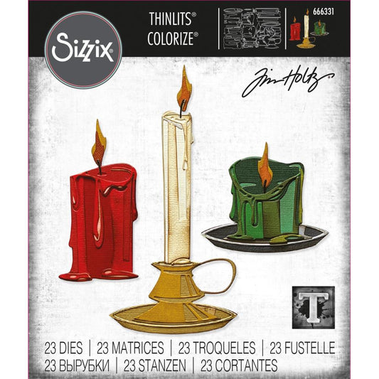 Tim Holtz / Sizzix 666331 Candleshop Colorize Thinlits die set