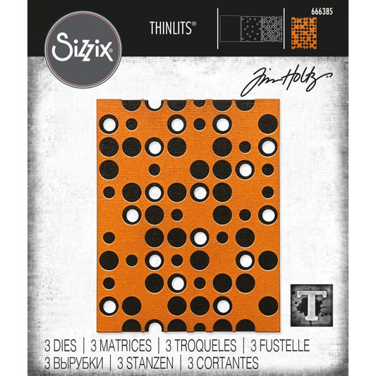 Sizzix Tim Holtz Thinlits Die Set - Layered Dots (666385) - sold out