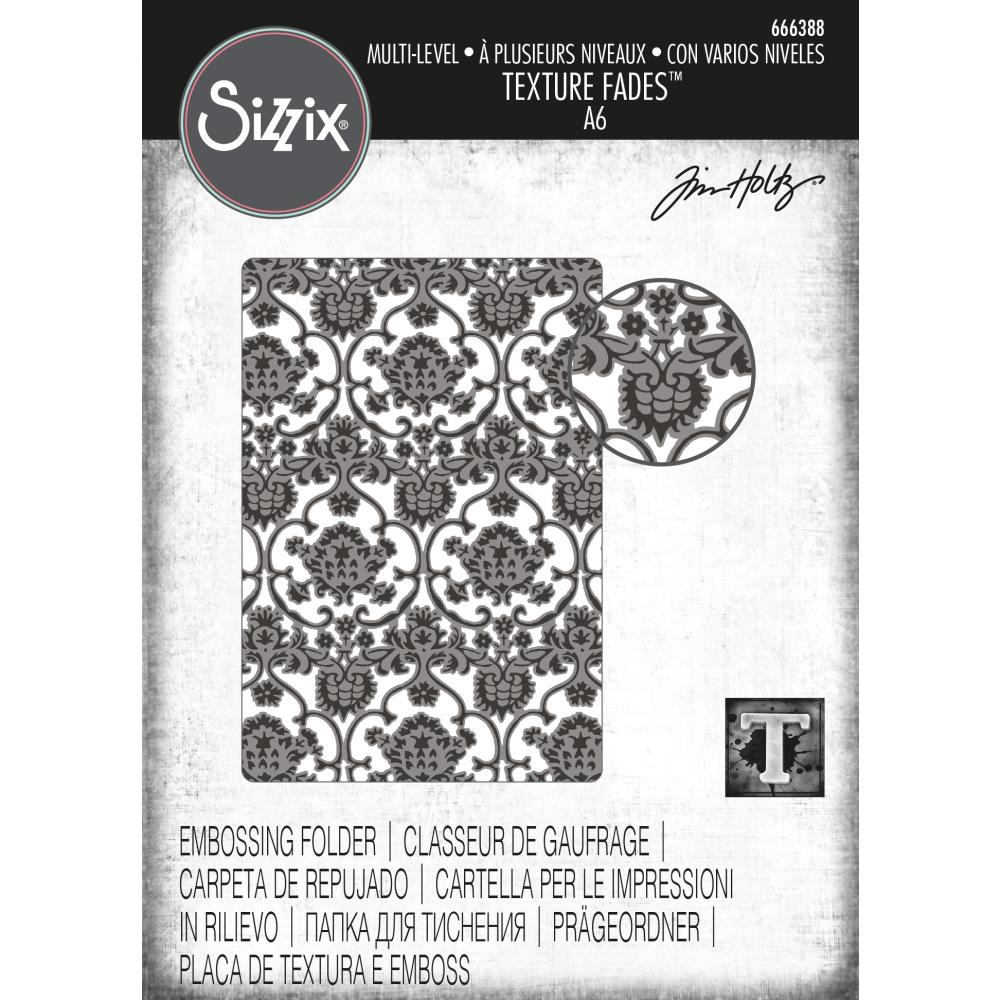 Sizzix Tim Holtz Texture Fades Embossing Folder - Tapestry (666388).........