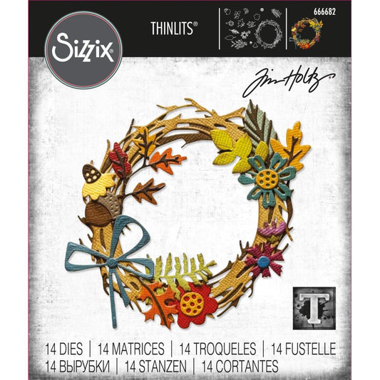 Tim Holtz / Sizzix - Vault Foliage Wreath 666682