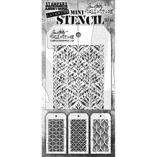 Tim Holtz Mini Stencils - set MTS60