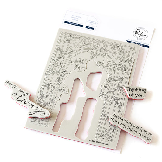 PInkFresh Studios - Blooming Arch (Stamp, Die and Stencil set)