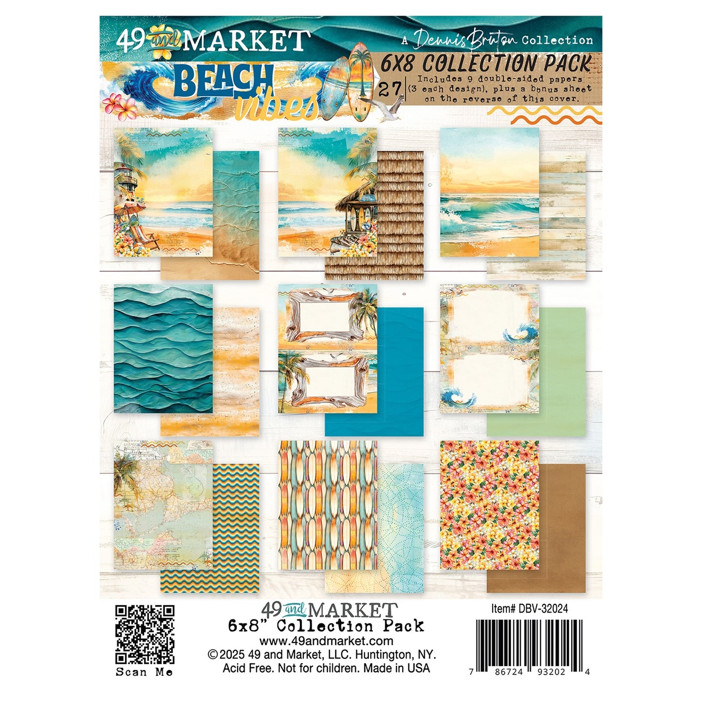 49 & Market - 6x8 Beach Vibe Collection DBV32024