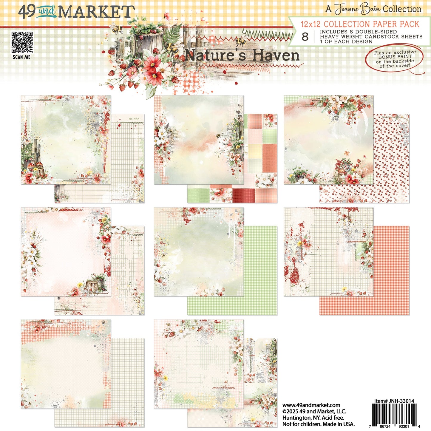 49 & Market - Nature's Haven - 12x12 Paper Collection JNH33014