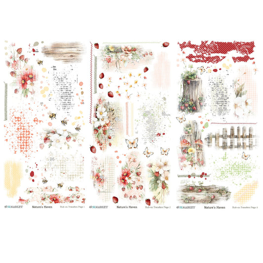 49 & Market - Nature's Haven - Rub-On Transfer Set JNH33168