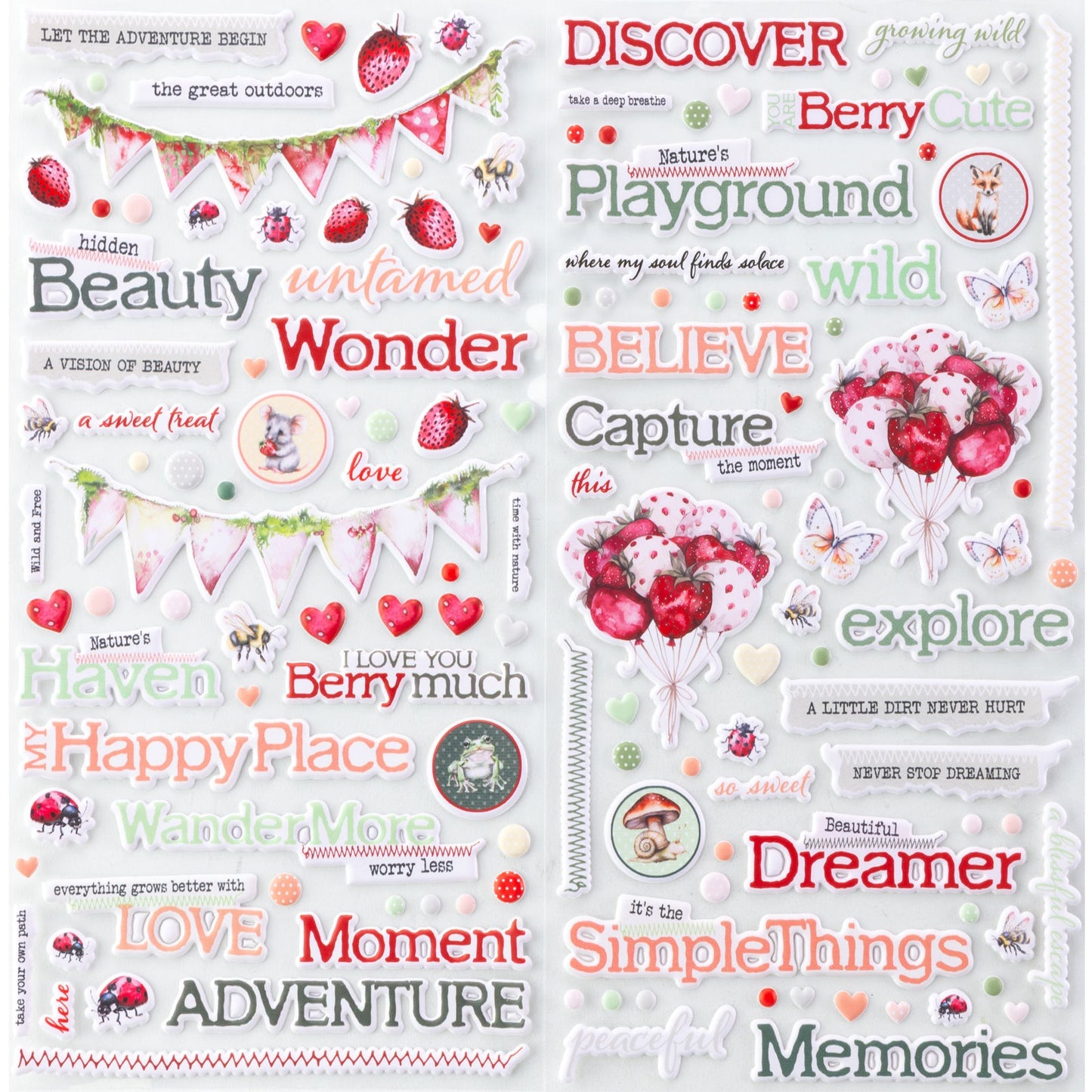 49 & Market - Nature's Haven - Puffy Stickers JNH33212