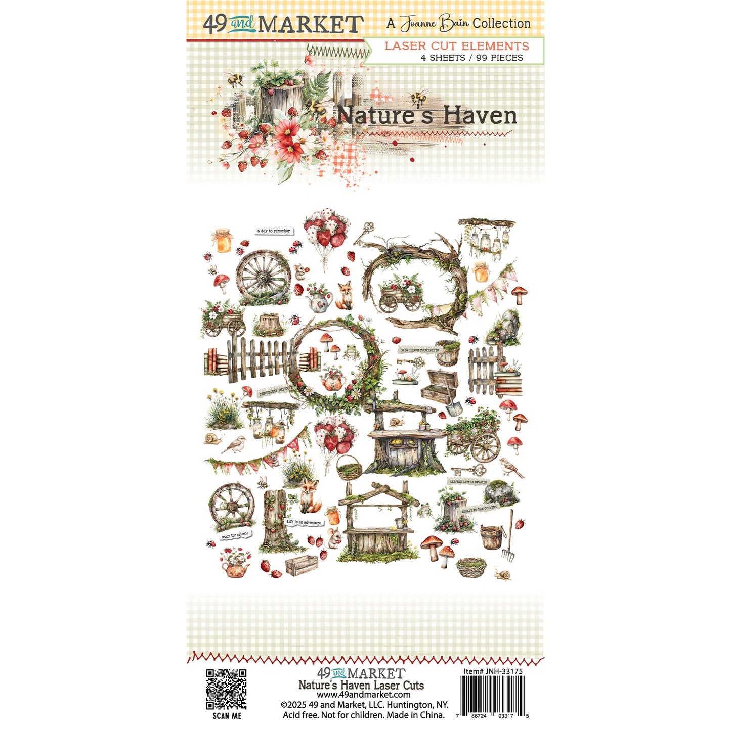 49 & Market - Nature's Haven - Laser Cut Elements JNH33175