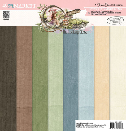 49& Market - The Looking Glass Solids Collection Pack 12x12" JLG34837