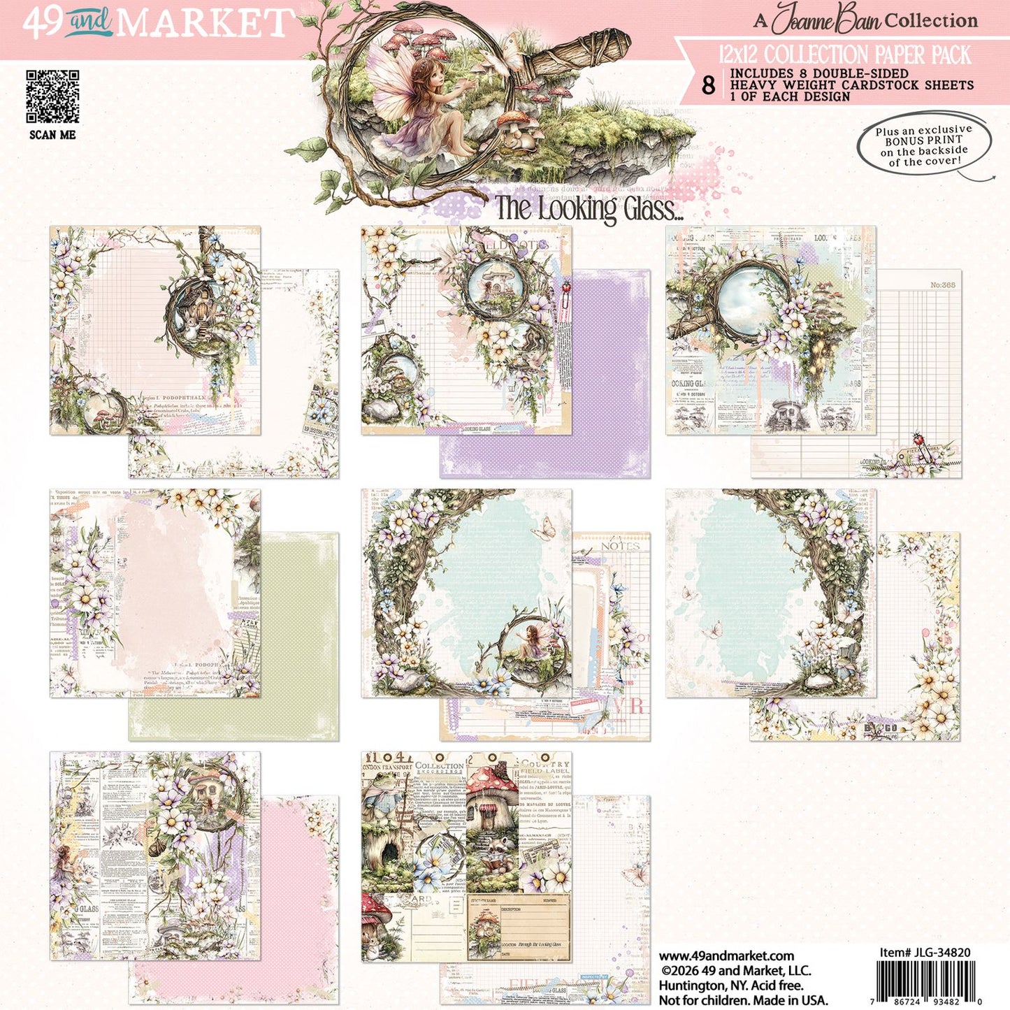 49& Market - The Looking Glass 12x12" Collection Pack JLG34820