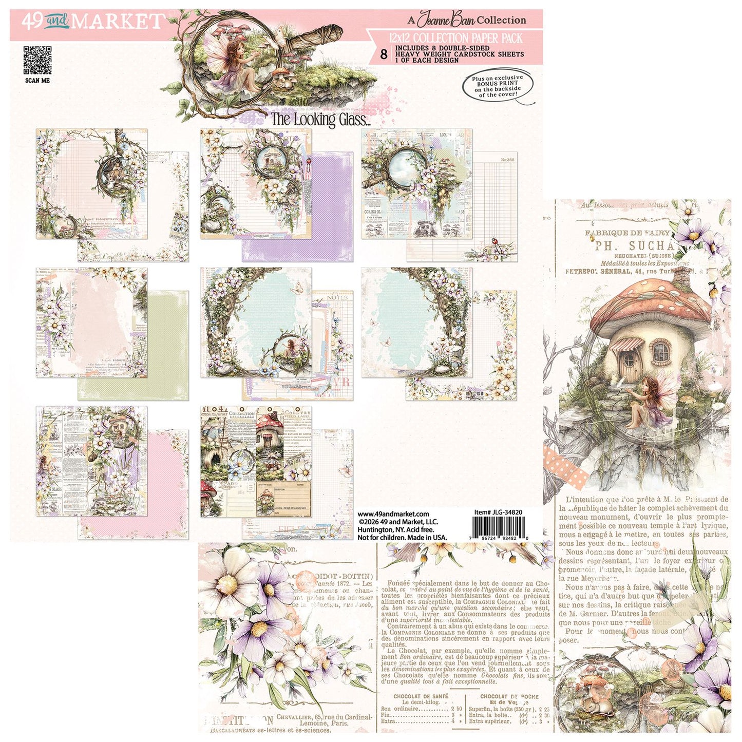 49& Market - The Looking Glass 12x12" Collection Pack JLG34820