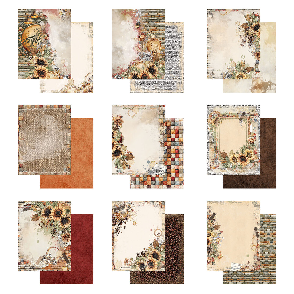 49 & Market - Country Heart Cafe 6X8 pack JCH36237