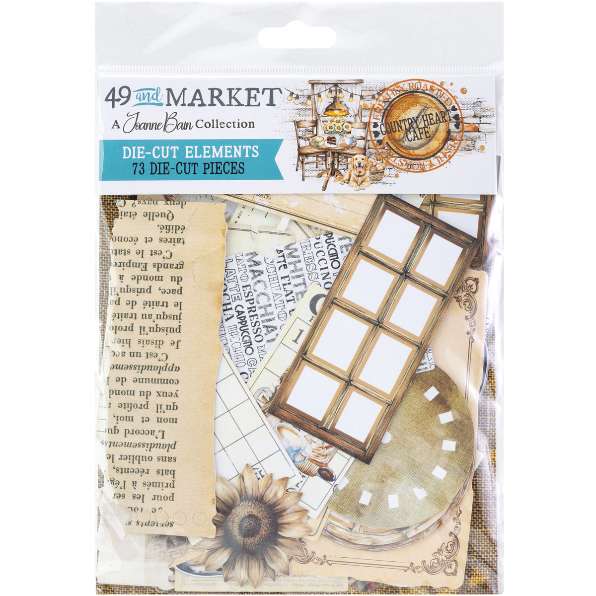 49 & Market - Country Heart Cafe Die Cut Elements JCH36398