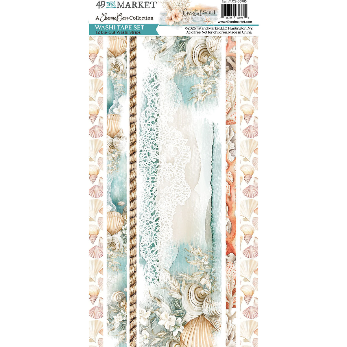 49 & Market - Coastal Soul Washi Sheets JCS-36985