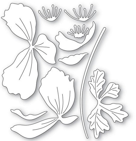 Memory Box die - 94764 Graceful Anemone