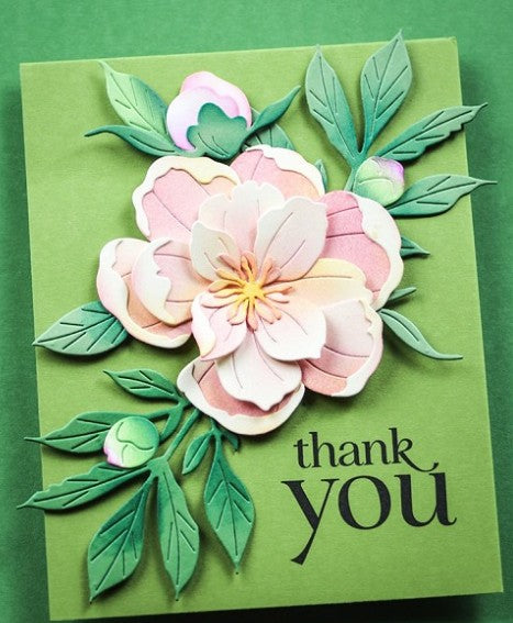 Memory Box die - 94875 Delightful Peony Blossom