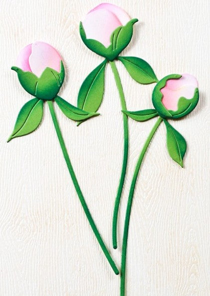 Memory Box die - 94876 Peony Bud Stems