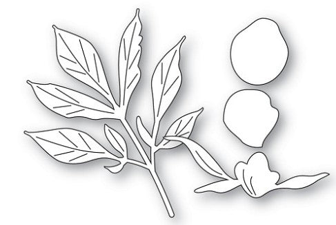 Memory Box die - 94881 Tender Peony Bud