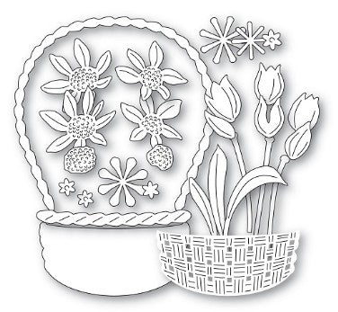 Memory Box die - 94888 Flower Basket Bouquet