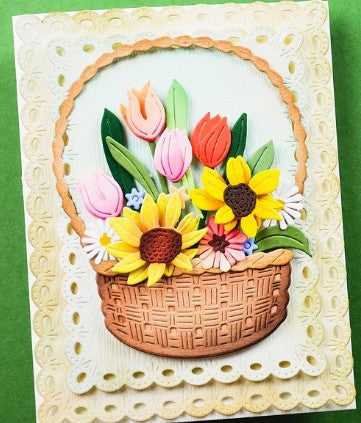 Memory Box die - 94888 Flower Basket Bouquet