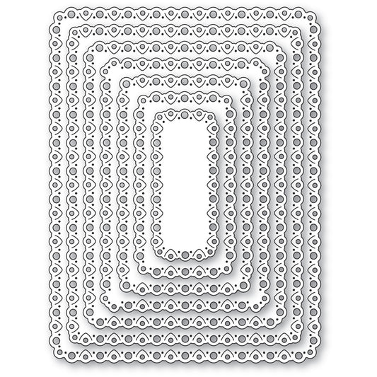 Memory Box Die - Notched Eyelet Frames die 94962