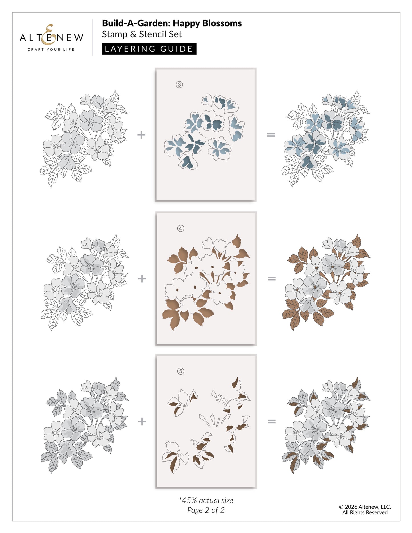 Altenew - Build A Garden - Happy Blossoms