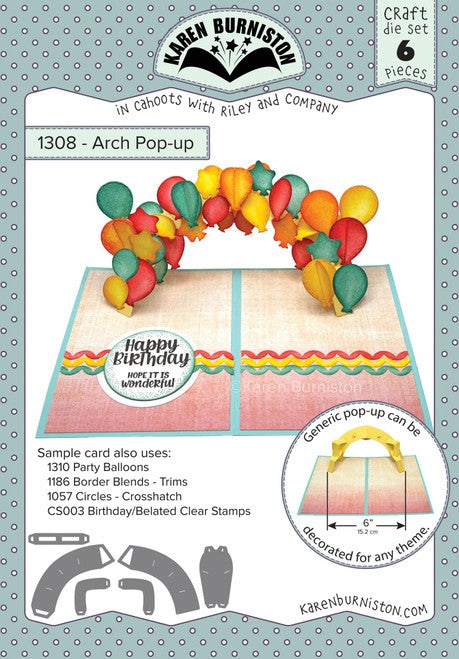 Karen Burniston Die Set - 1308 Arch Pop-Up