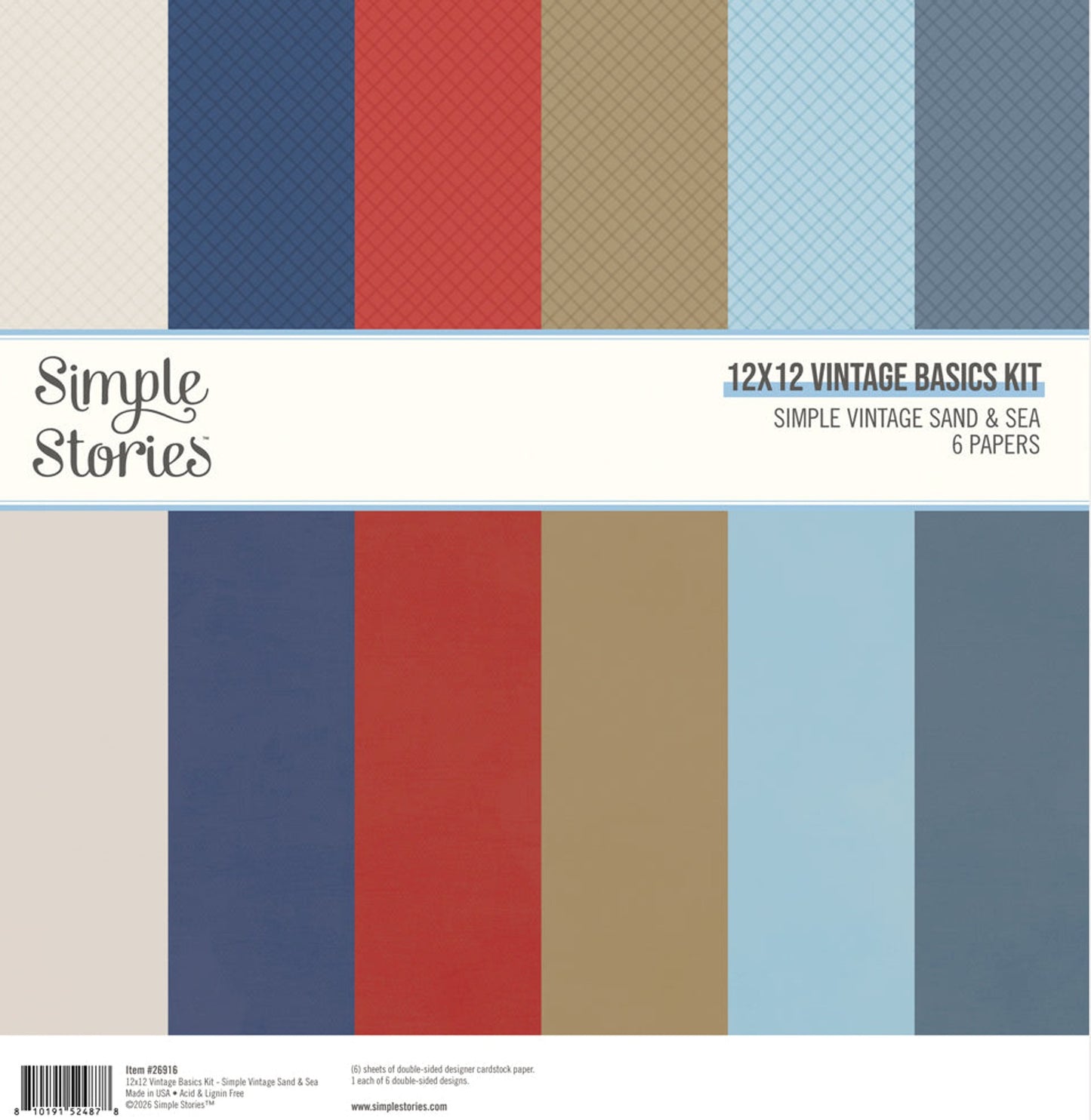 Simple Stories - 26916 Simple Vintage Sand & Sea Basic Kit