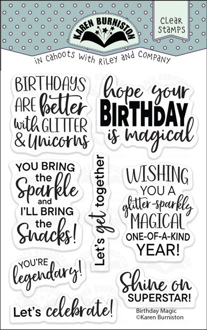 Karen Burniston Stamp Set - Birthday Magic***