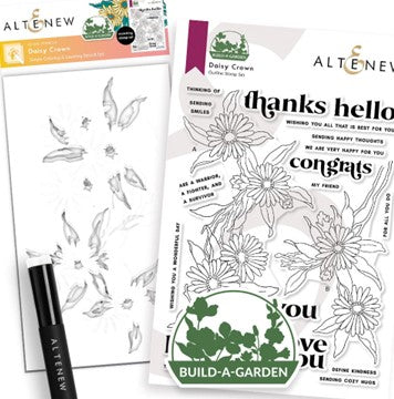 Altenew - Build A Garden: Daisy Crown (Stamp and Stencil set)